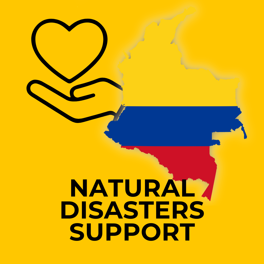 Distasters in Colombia support